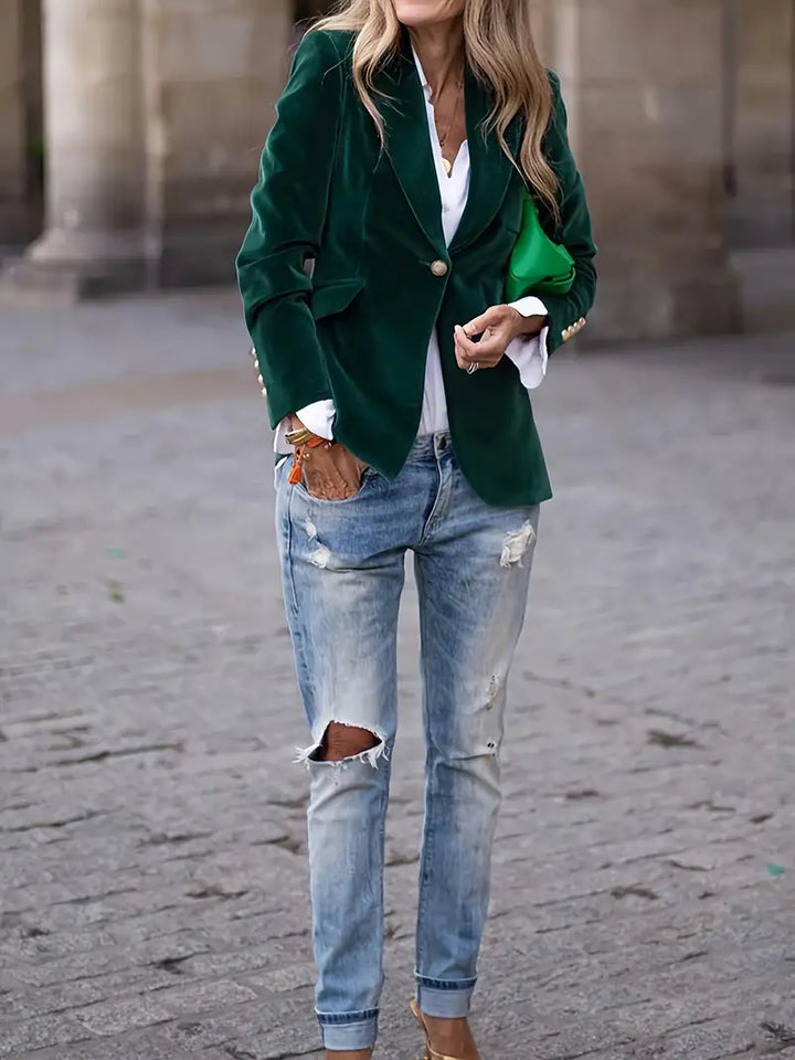 Debbie | Elegant Velvet Blazer