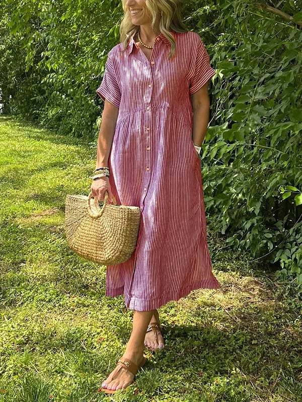 EMERY | ELEGANT STRIPED DRESS