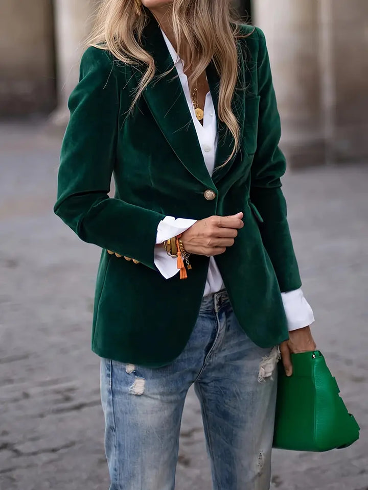 Debbie | Elegant Velvet Blazer