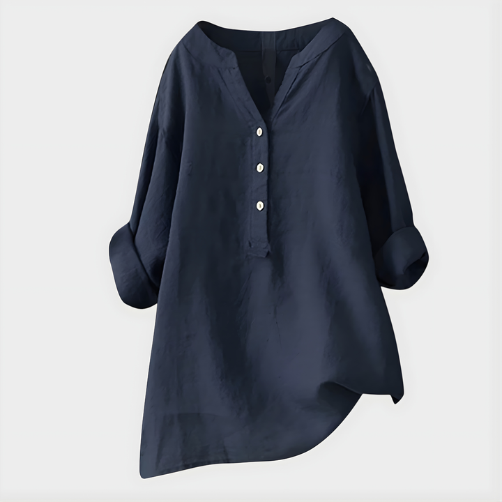 Barbara | Elegant V Neck Blouse