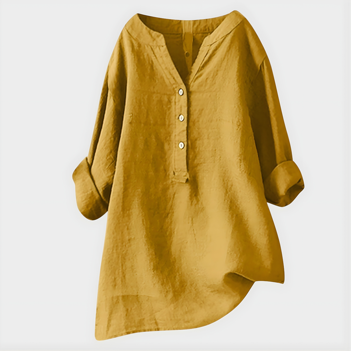 Barbara | Elegant V Neck Blouse