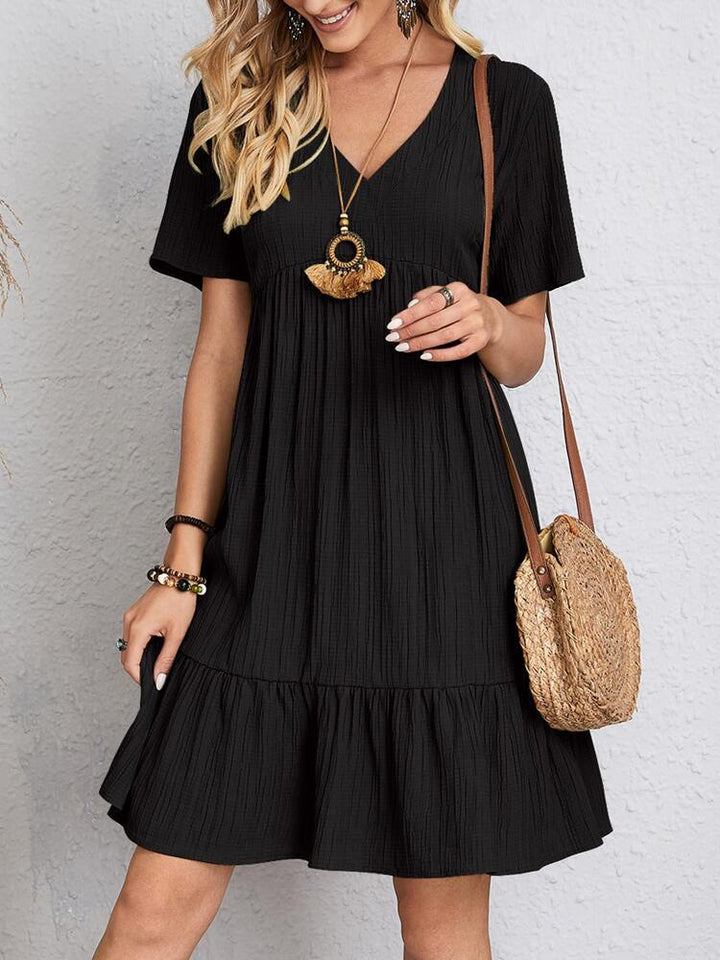 Marlene | Elegant Layered Dress with Tummy Coverage
