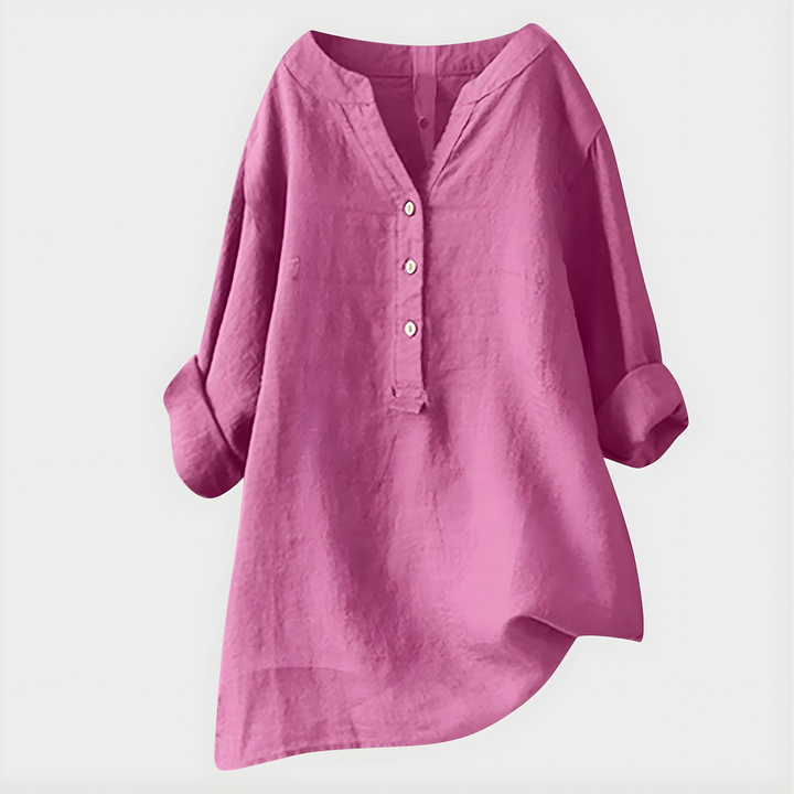 Barbara | Elegant V Neck Blouse