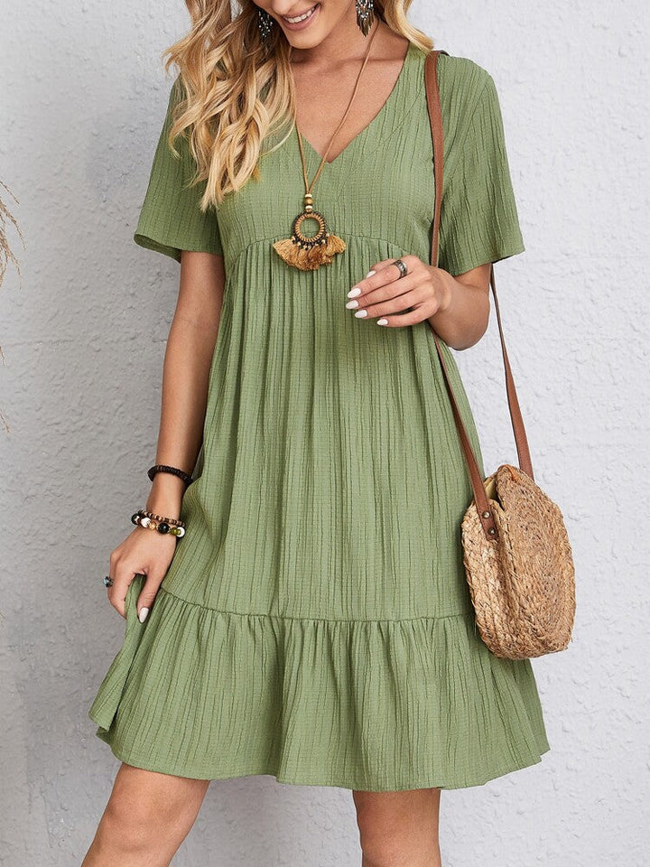 Marlene | Elegant Layered Dress with Tummy Coverage