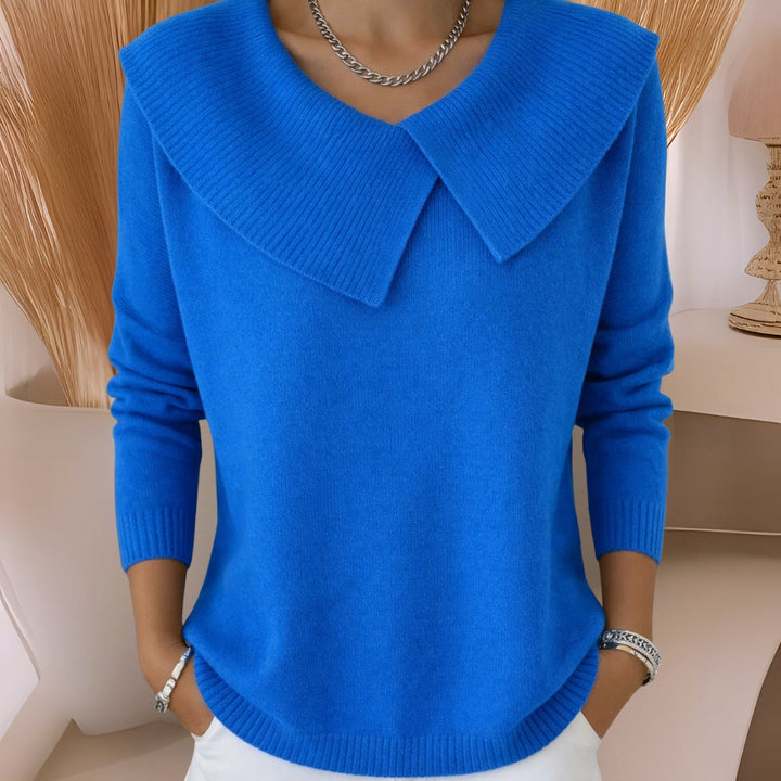 Denise | Knit Sweater with Soft Collar