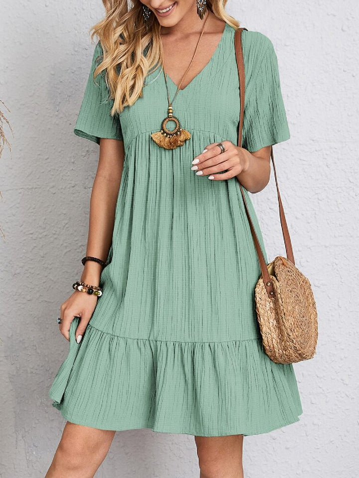 Marlene | Elegant Layered Dress with Tummy Coverage