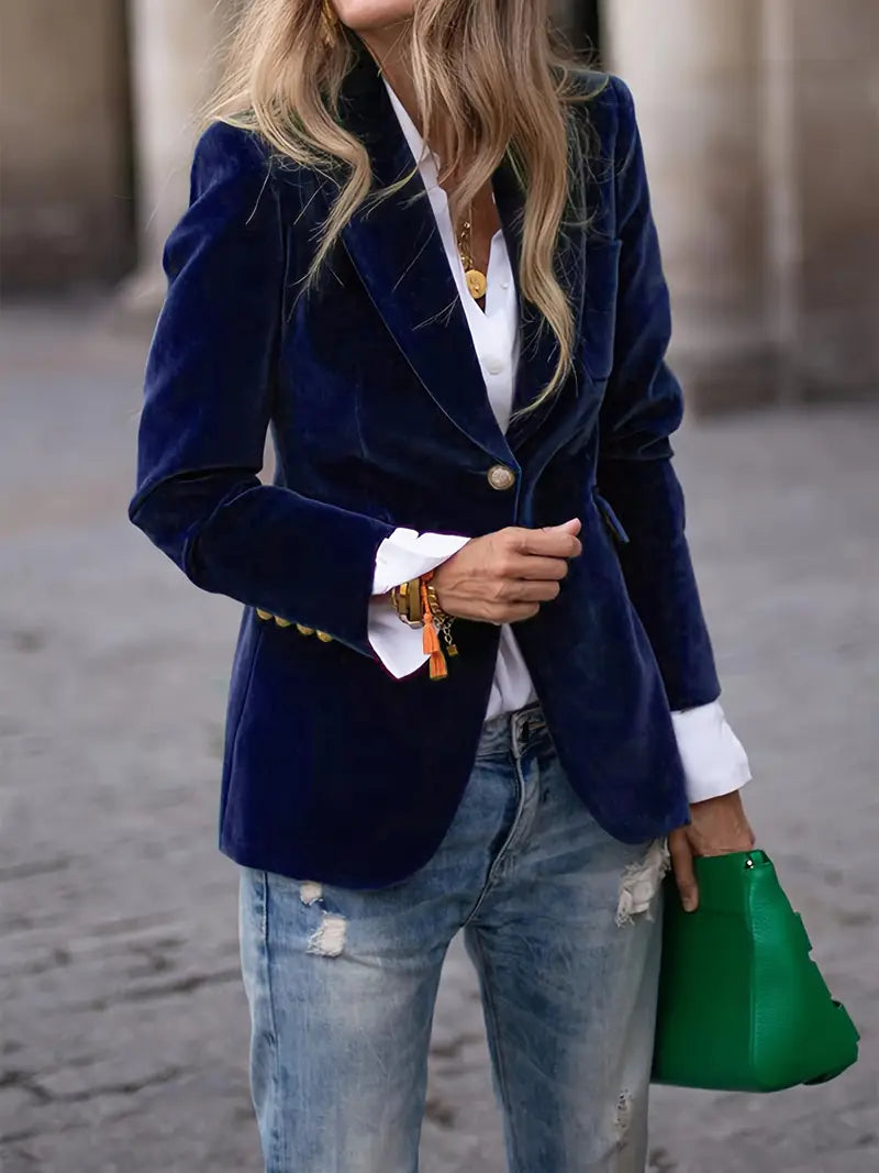 Debbie | Elegant Velvet Blazer