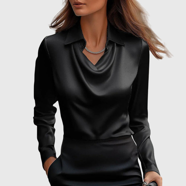 Nancy | Elegant Satin Blouse