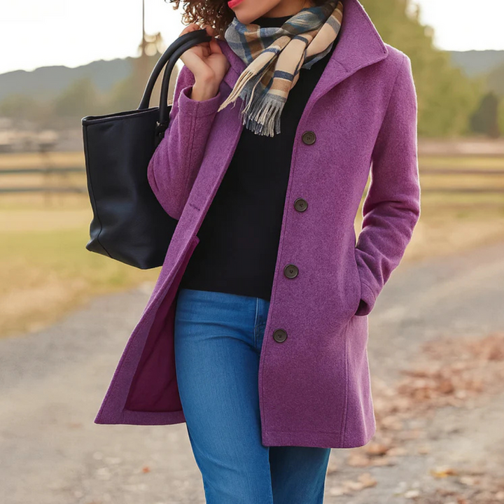 Louise | Classic Coat with Buttons