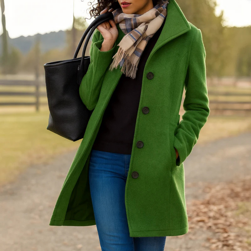Louise | Classic Coat with Buttons