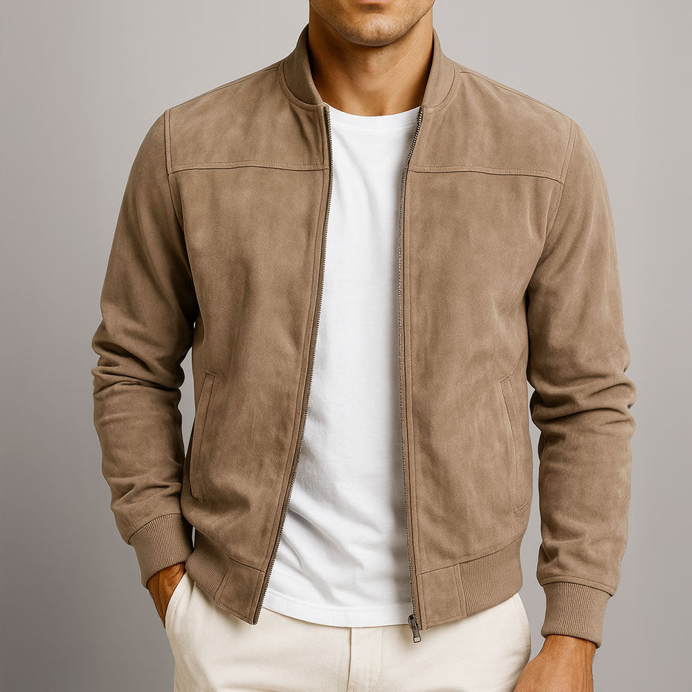 Douglas | Jacket in Suede Look