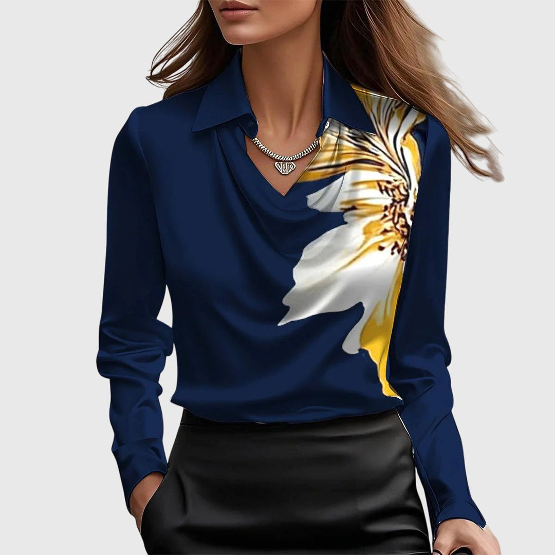 Nancy | Elegant Satin Blouse