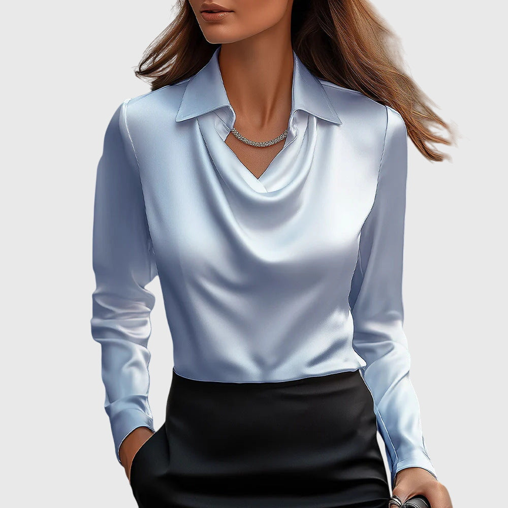 Nancy | Elegant Satin Blouse