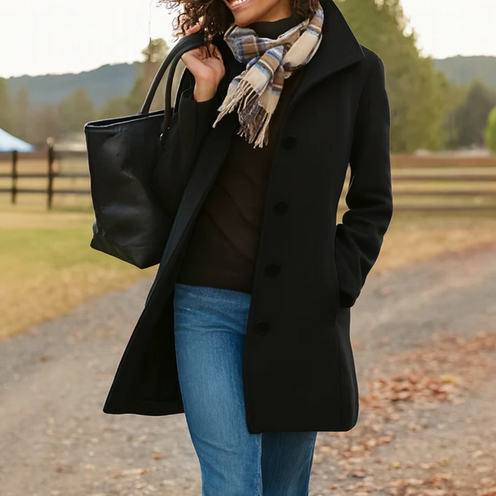 Louise | Classic Coat with Buttons