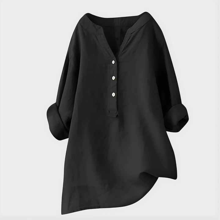 Barbara | Elegant V Neck Blouse