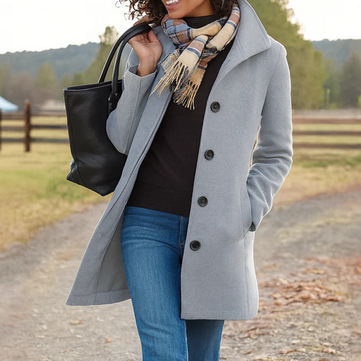 Louise | Classic Coat with Buttons
