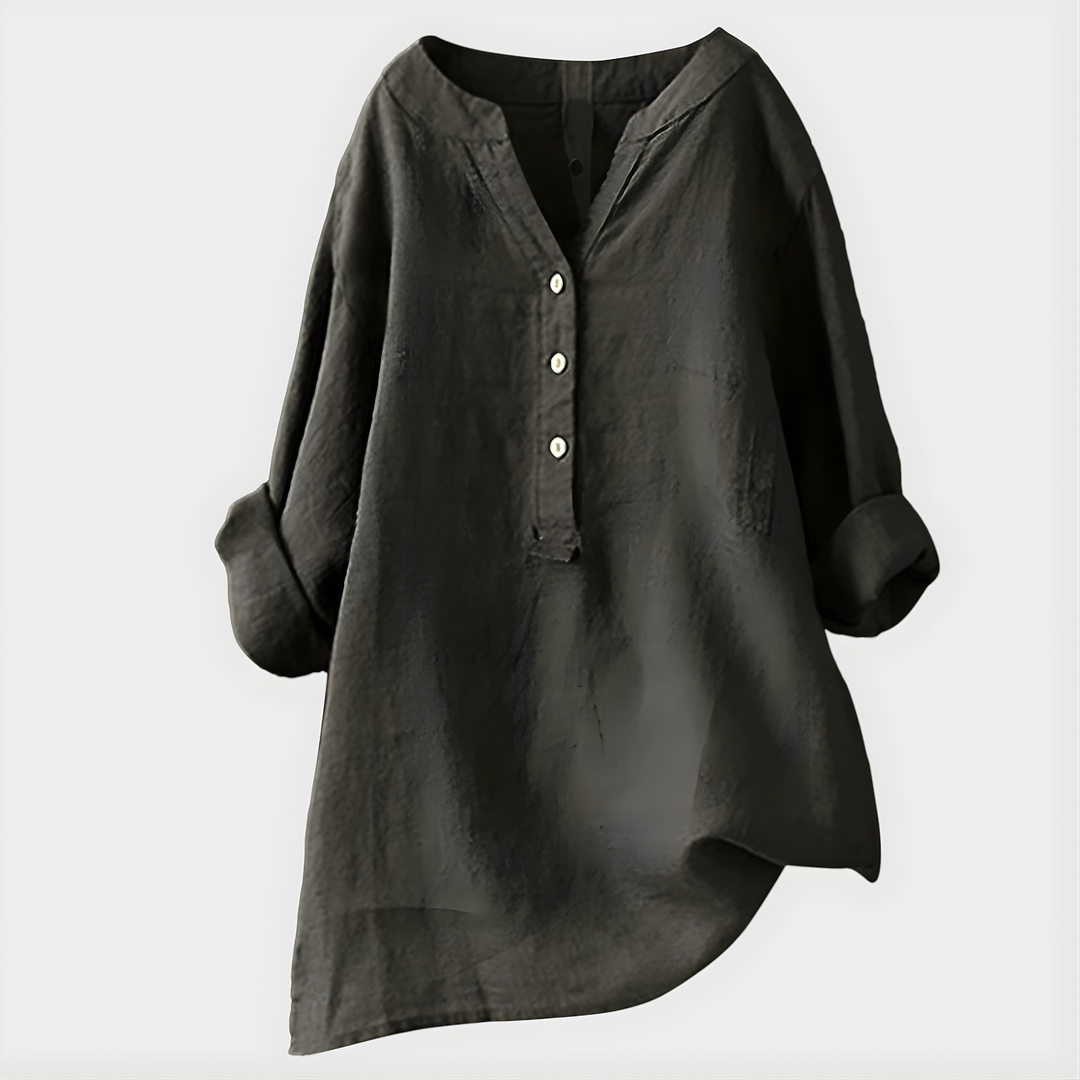 Barbara | Elegant V Neck Blouse