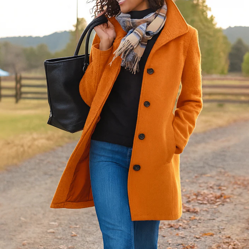 Louise | Classic Coat with Buttons