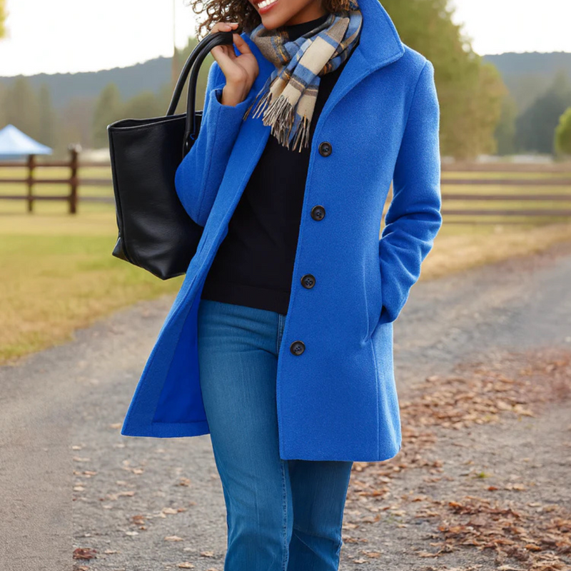 Louise | Classic Coat with Buttons