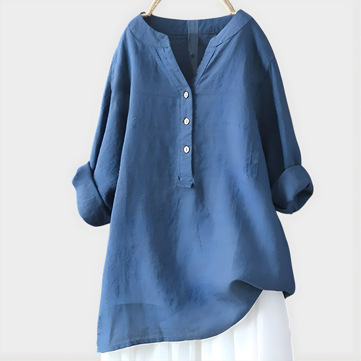 Barbara | Elegant V Neck Blouse