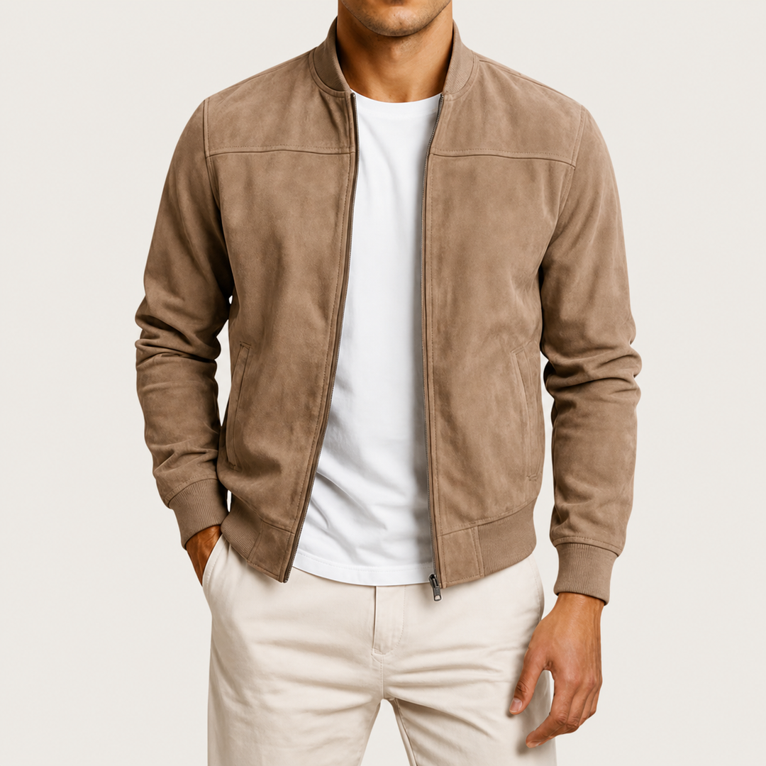 Douglas | Jacket in Suede Look