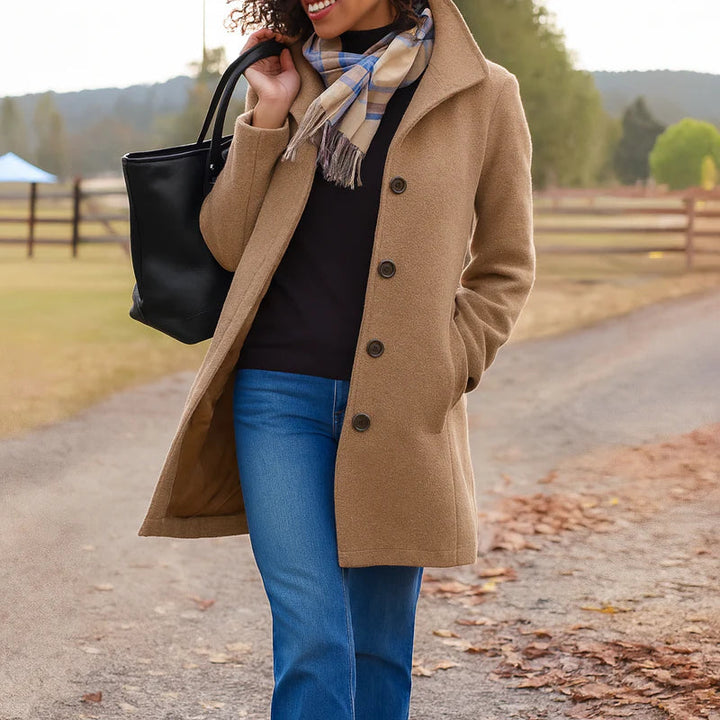 Louise | Classic Coat with Buttons