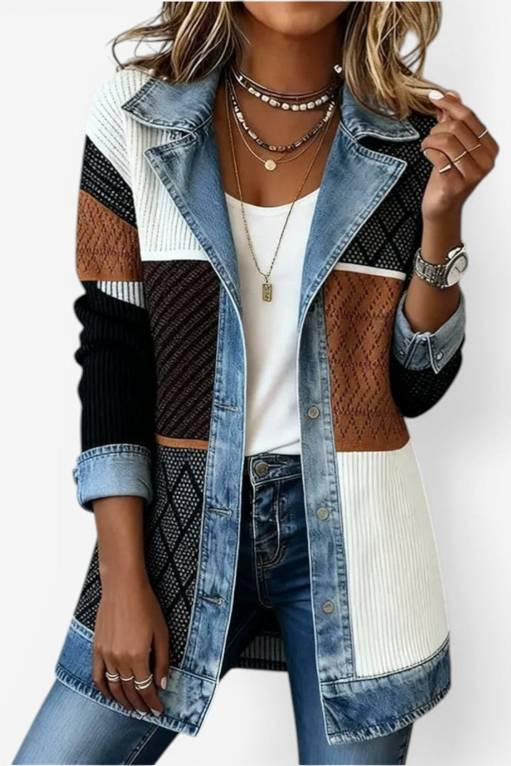 Sandra | Contrast Trim Cardigan