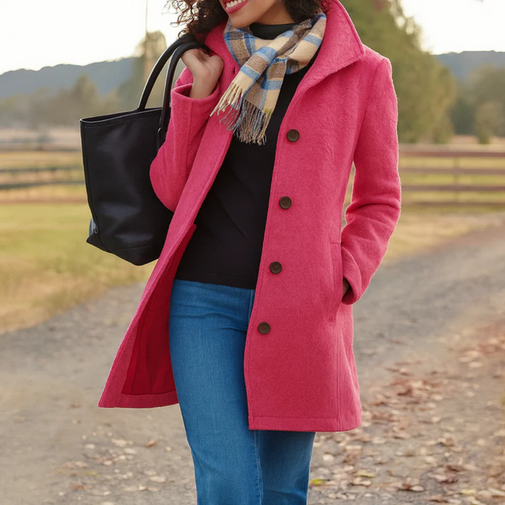 Louise | Classic Coat with Buttons