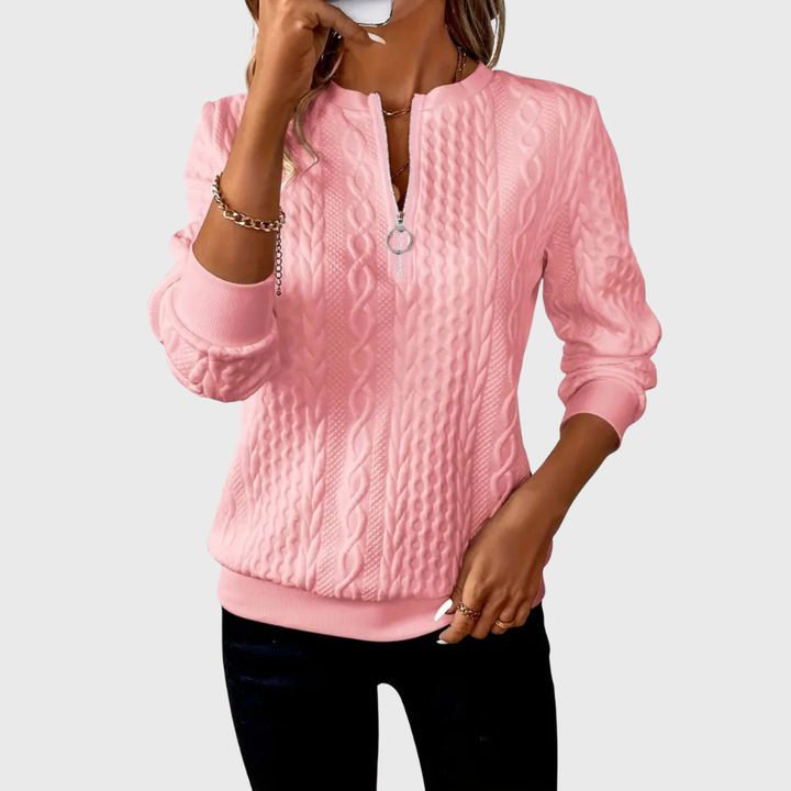Donna | Knitted Sweater with Zipper
