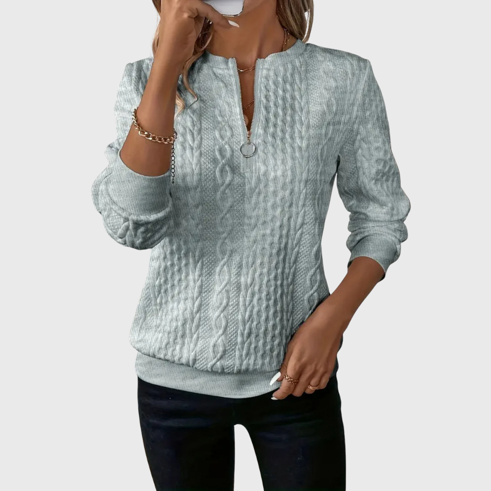 Donna | Knitted Sweater with Zipper