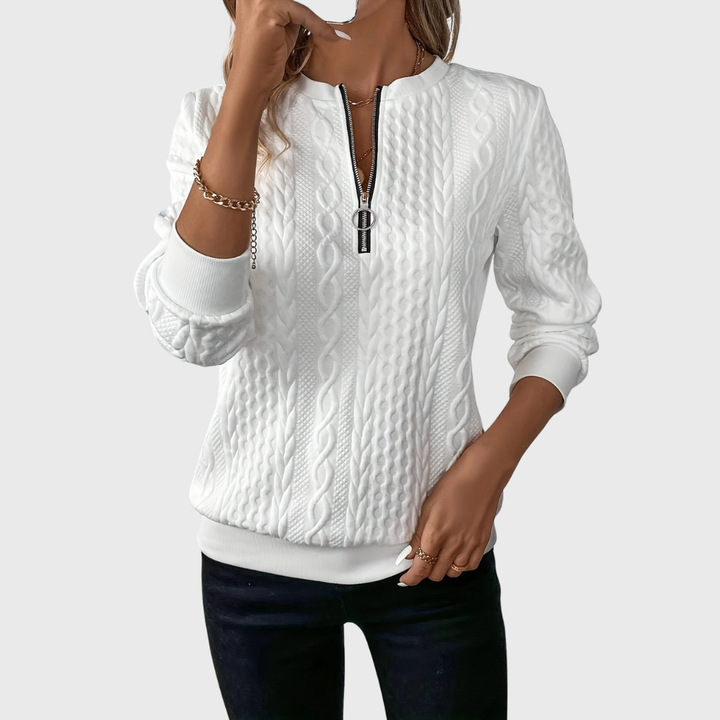 Donna | Knitted Sweater with Zipper