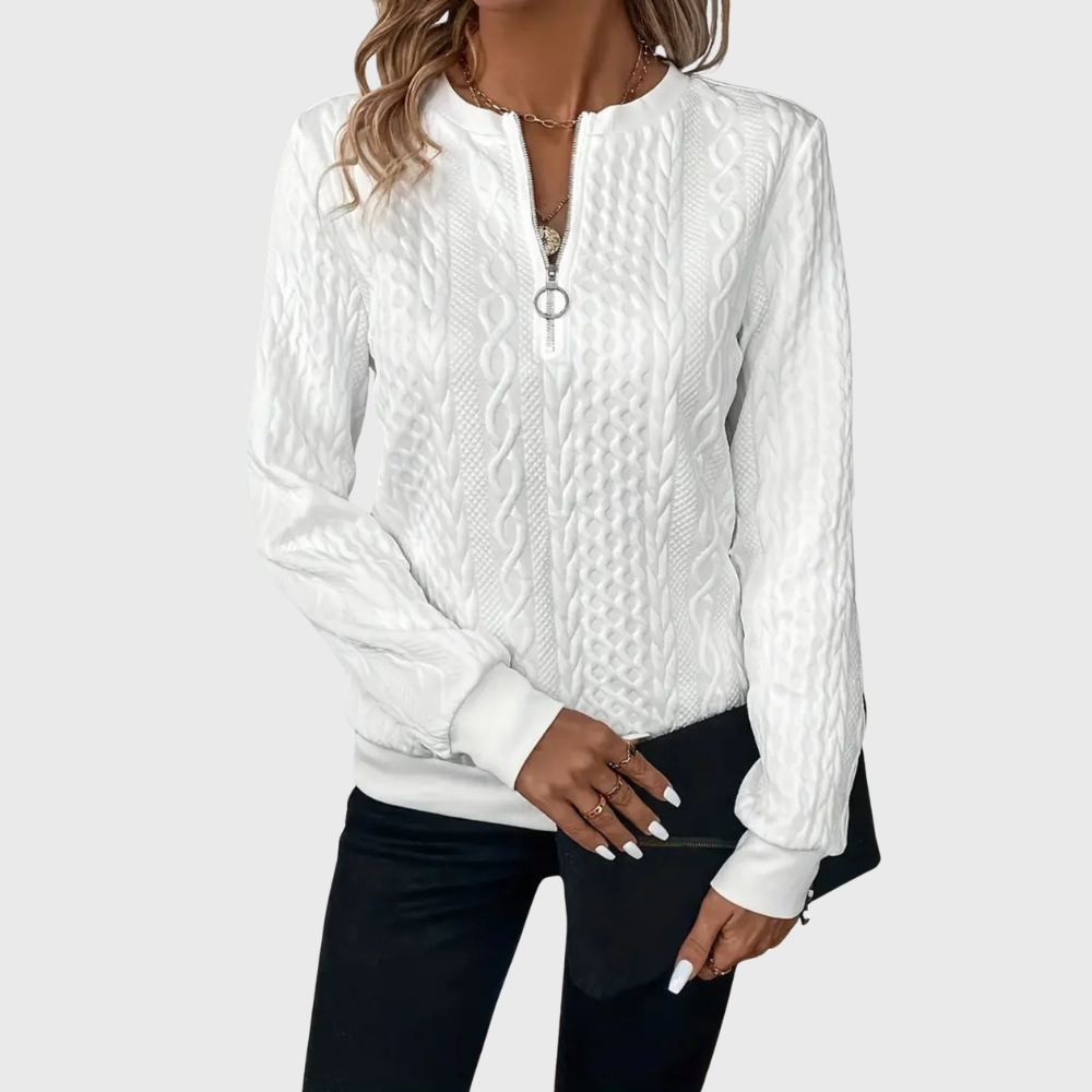 Donna | Knitted Sweater with Zipper