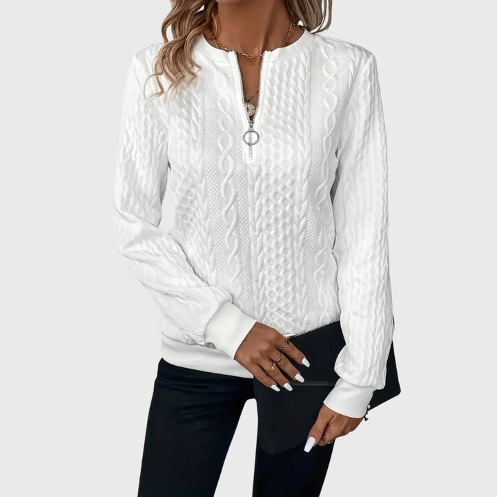 Donna | Knitted Sweater with Zipper