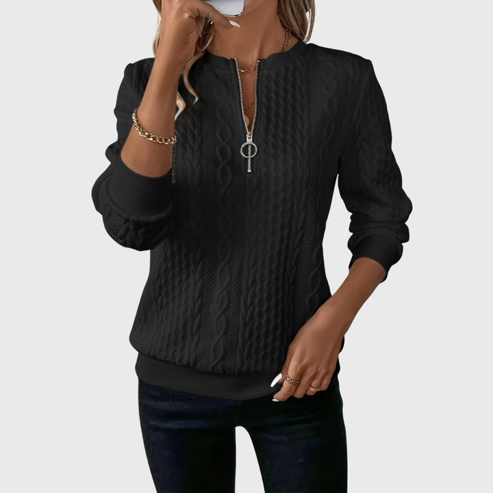 Donna | Knitted Sweater with Zipper