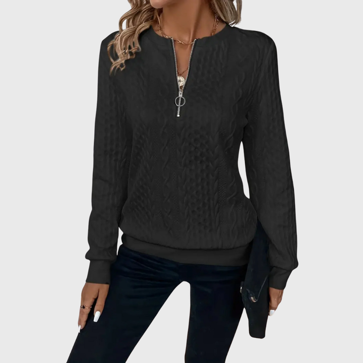 Donna | Knitted Sweater with Zipper