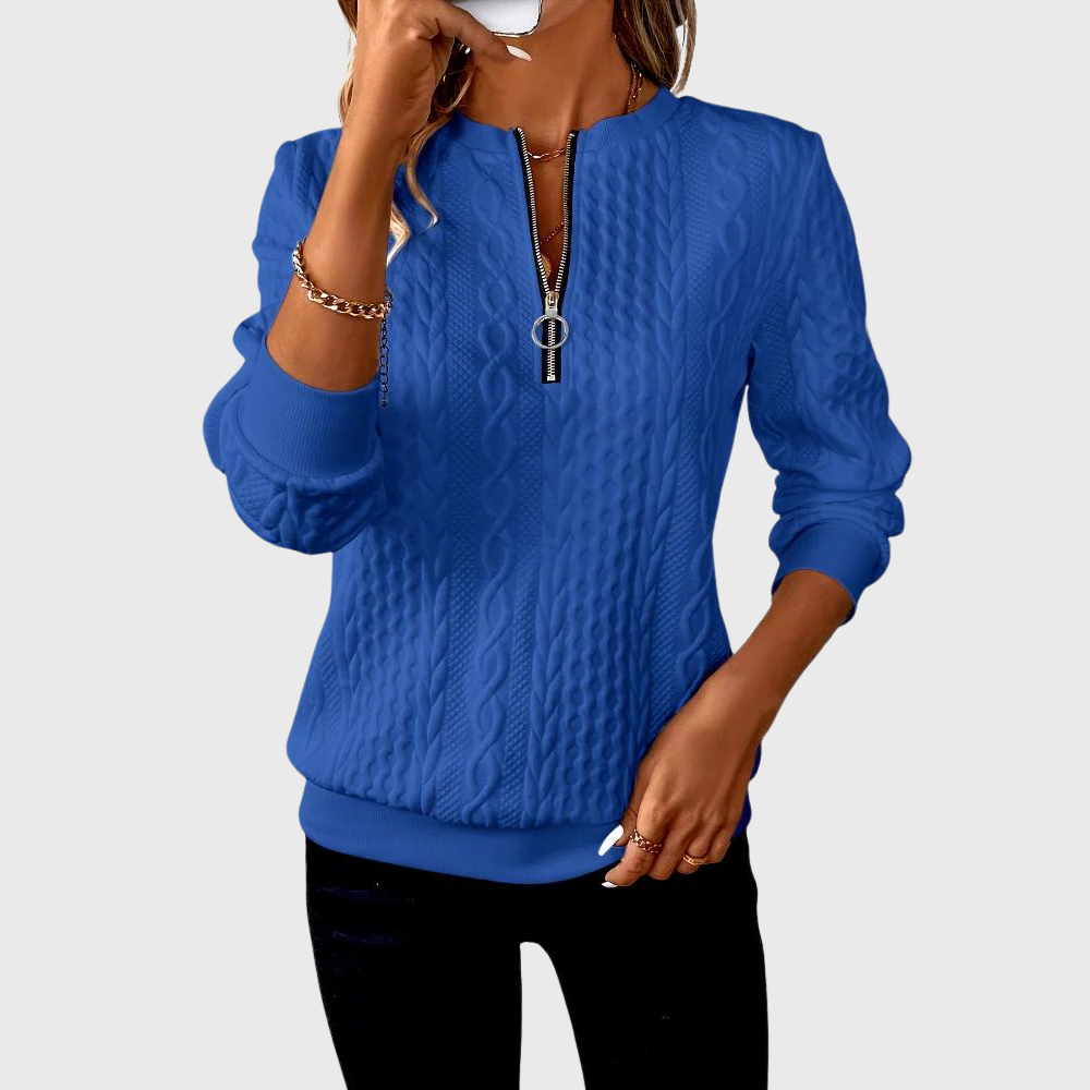 Donna | Knitted Sweater with Zipper