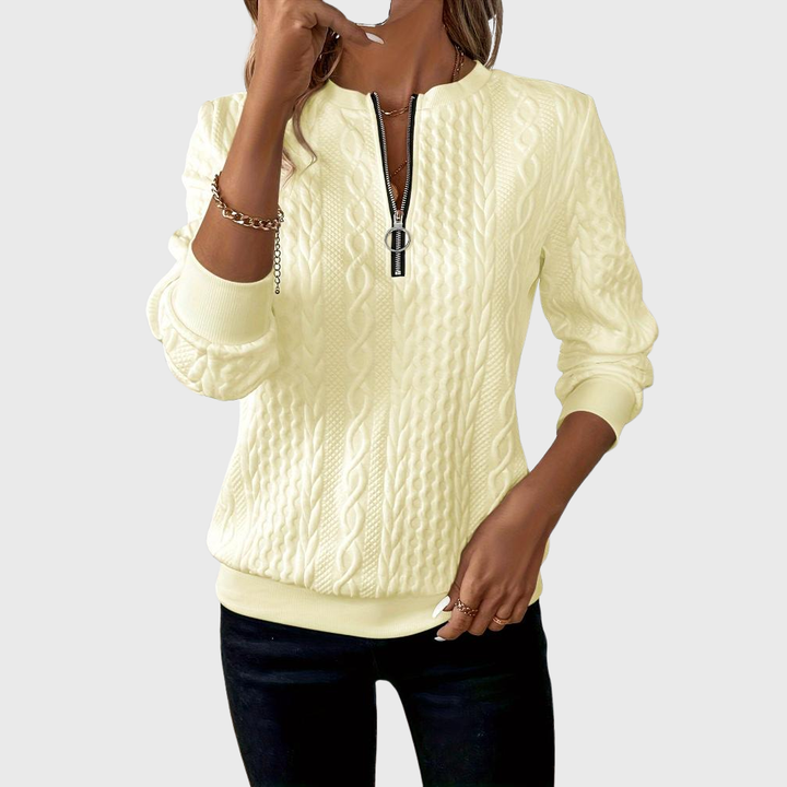 Donna | Knitted Sweater with Zipper