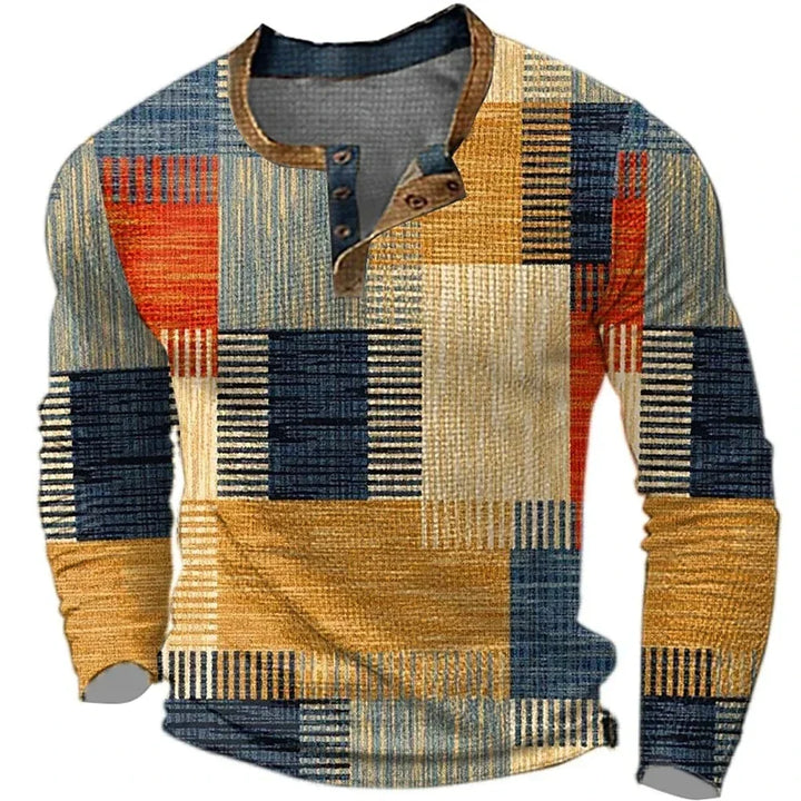 Wayne | Colorful Long Sleeve Shirt