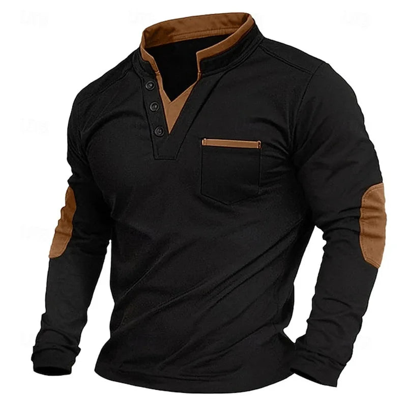 Gordon | Henley Polo Sweatshirt