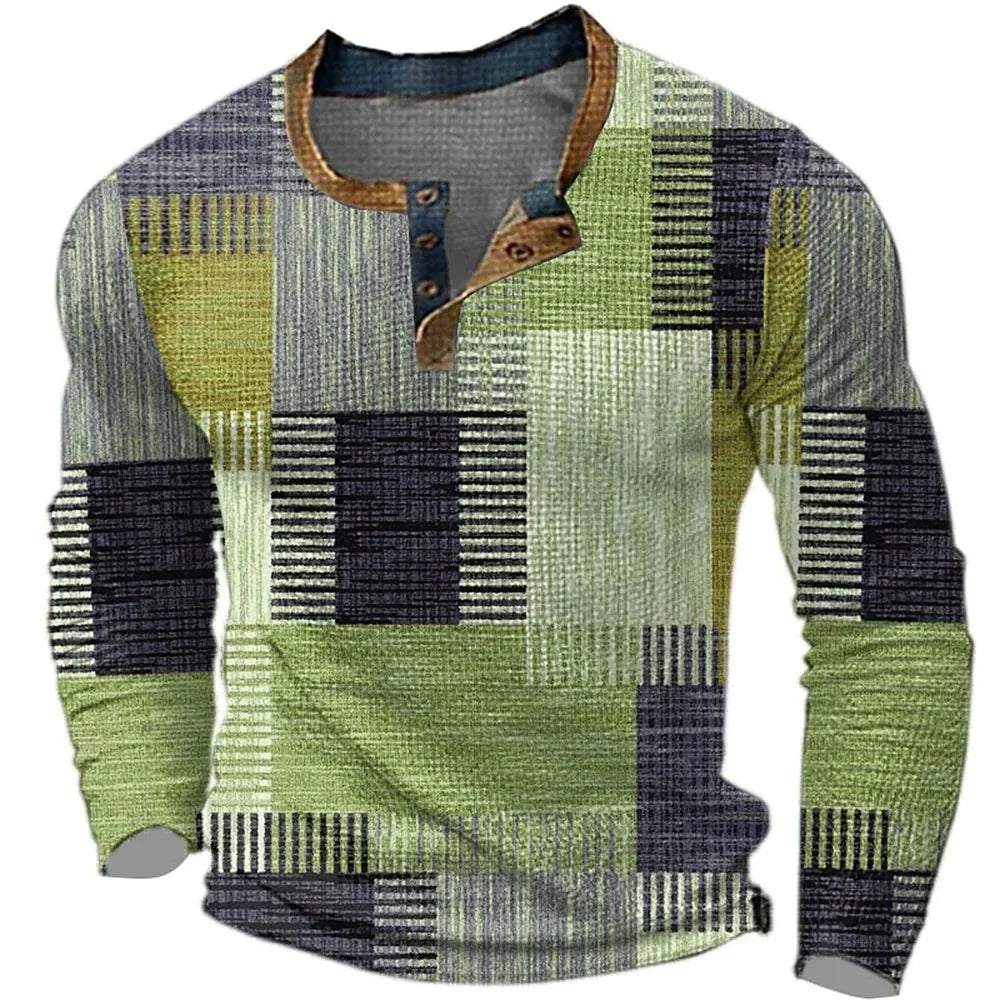 Wayne | Colorful Long Sleeve Shirt