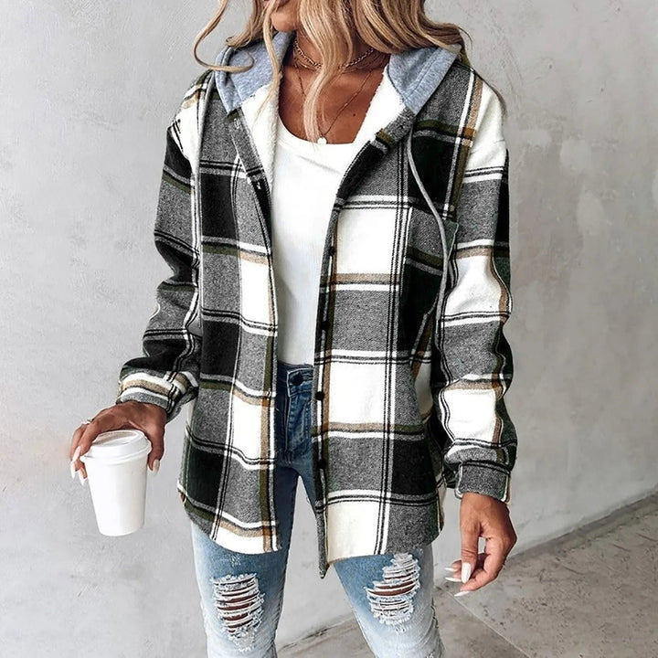 Karen | Checkered Lined Cardigan