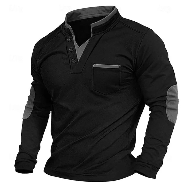 Gordon | Henley Polo Sweatshirt