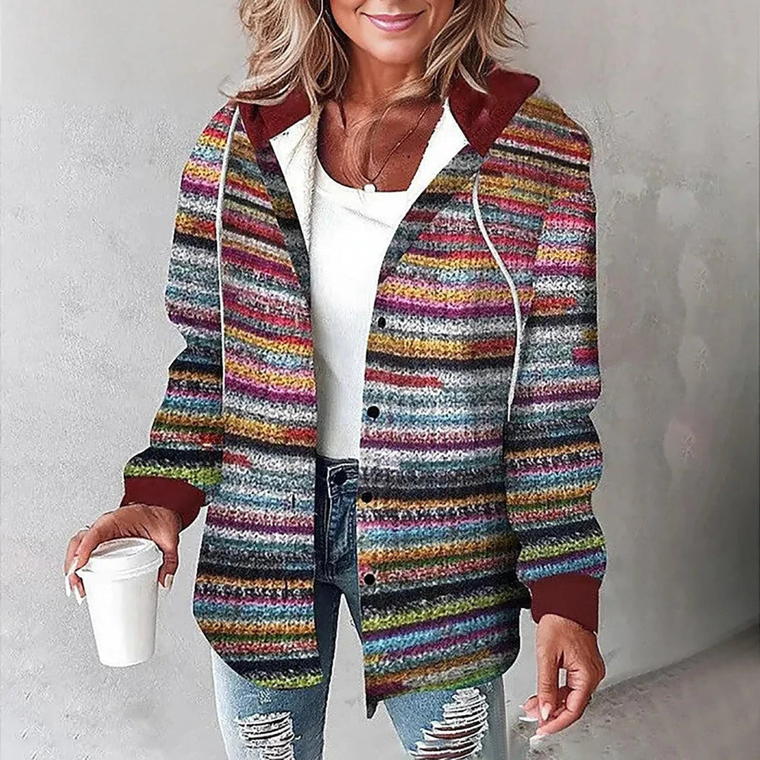 Karen | Checkered Lined Cardigan