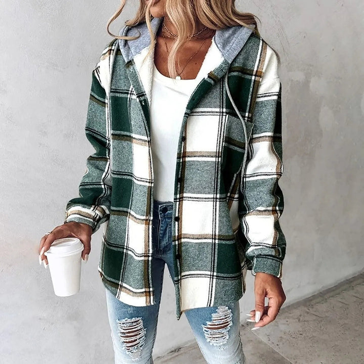 Karen | Checkered Lined Cardigan