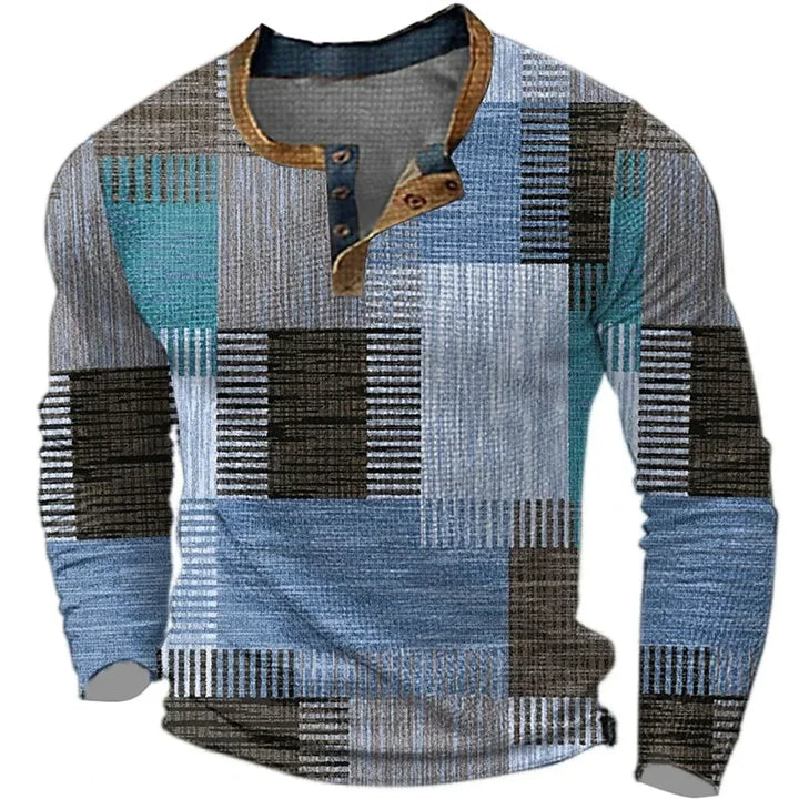 Wayne | Colorful Long Sleeve Shirt
