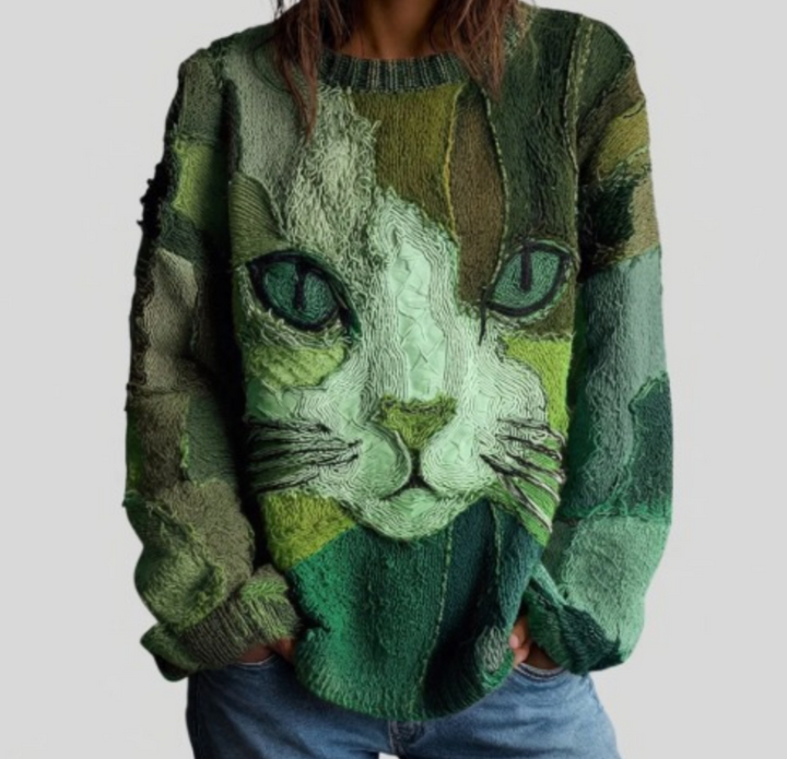 Sandra | Artistic Cat Statement Top