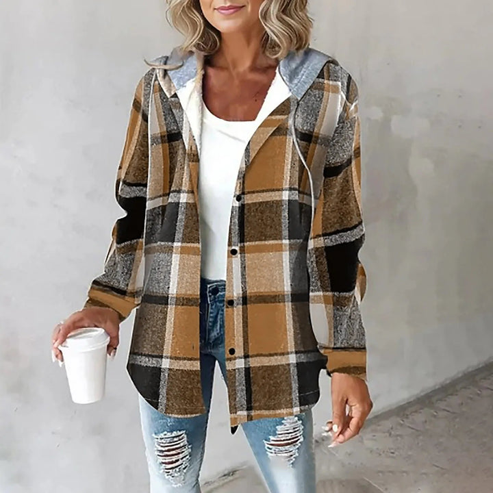 Karen | Checkered Lined Cardigan