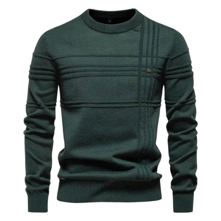 Dale | Textured Panel Crew Knit Jumper