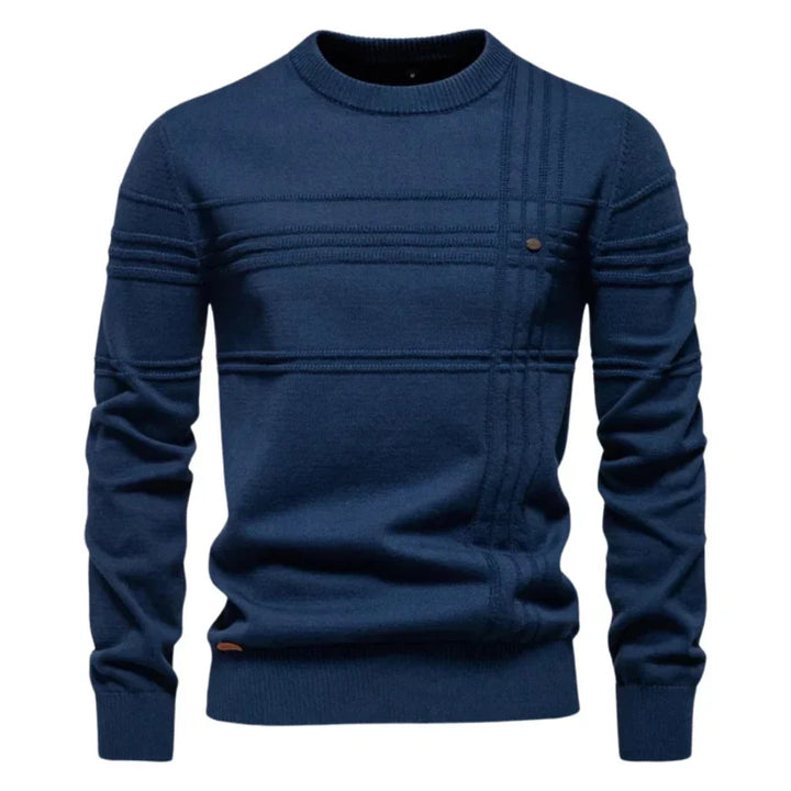 Dale | Textured Panel Crew Knit Jumper