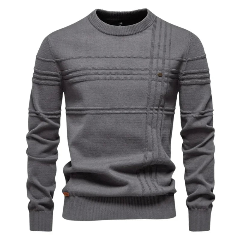 Dale | Textured Panel Crew Knit Jumper
